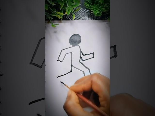 Simple sketch man running#victoryanthem#feed#trending#youtube#drawing#lashcurry#short#success#virul_