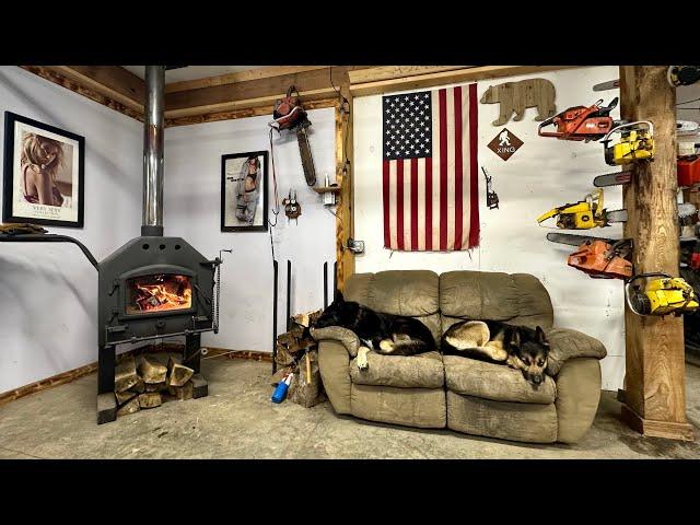 How Well This Homemade Wood Stove Heats My Barn