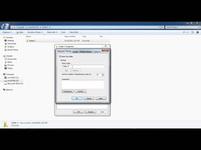 How To Create a Shared Folder