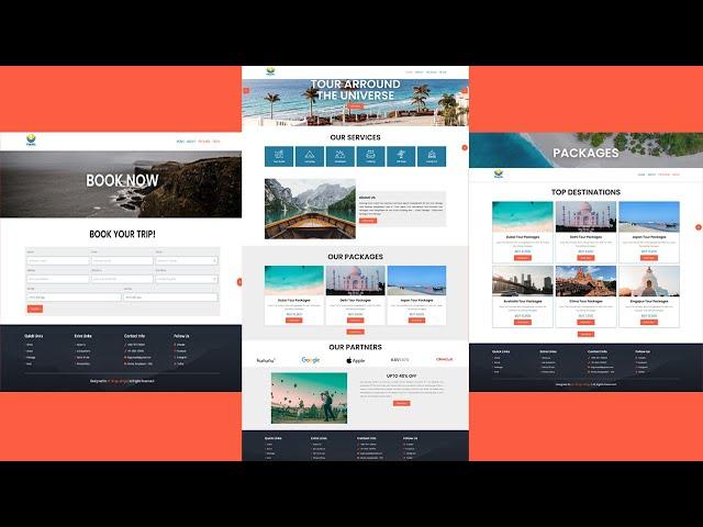 Travel Management Web Design Using PHP-MYSQL-HTML-CSS-JavaScript