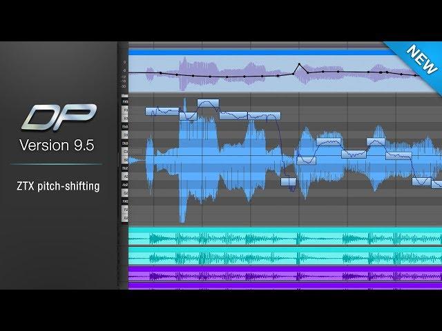 Digital Performer 9.5 ZTX PRO pitch-shifting technology