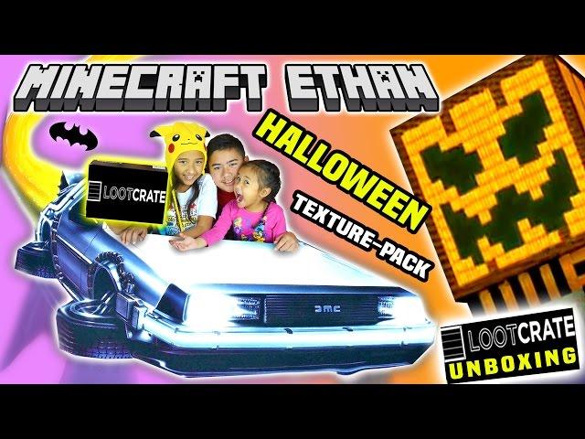 LETS PLAY MINECRAFT HALLOWEEN Mash-up World And LOOTCRATE UNBOXING