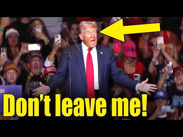 BREAKING: Crowd FLEES Rally as Trump LOSES IT On Stage!