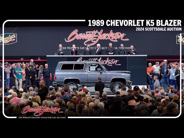 SOLD! 1989 Chevrolet K5 Blazer - BARRETT-JACKSON 2024 SCOTTSDALE AUCTION