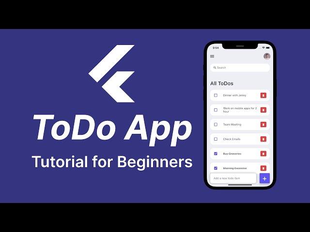 Flutter ToDo App Tutorial for Beginners