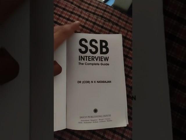 best book for SSB preparation️ must buy this #DR(CDR) N K NATRAJAN sir️