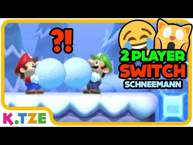 Super Mario 2 Player Switch ️ Schneemann bauen | K.Tze