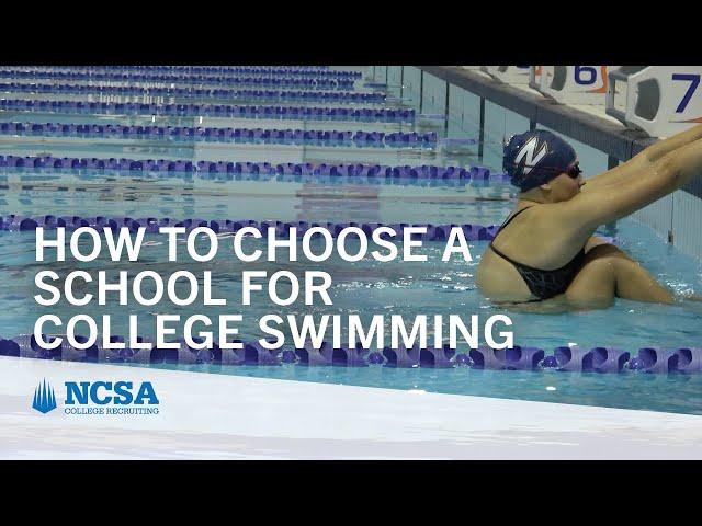 How to choose a school for college swimming