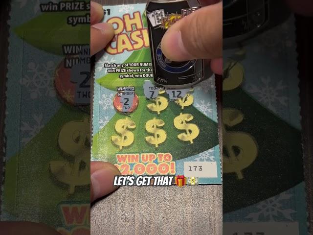 $1 Oh Cashmas Tree Washington day 1 Lotto #lottery #scratchcards #walottery