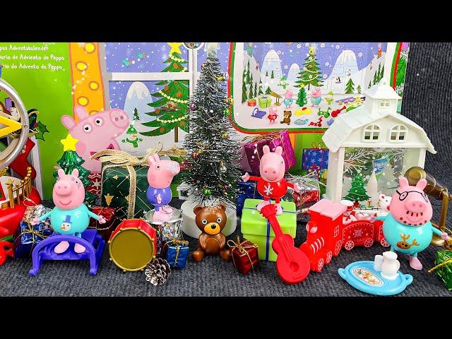 Ultimate ASMR Peppa Pig Playground CHRISTMAS TOYS COLLECTION,Mystery Blind Boxes mini toys