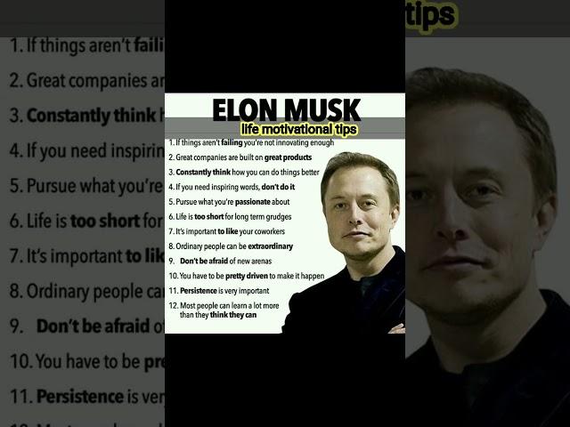 Elon musk motivational video | Elon musk life important tips | Elon musk motivational quotes | Elon