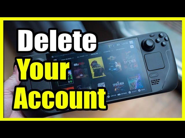 How to Delete your Steam Account using Steam Deck (Fast Tutorial)