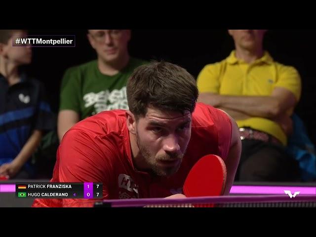 FULL MATCH | Patrick Franziska vs Hugo Calderano | MS R16 | #WTTMontpellier 2024