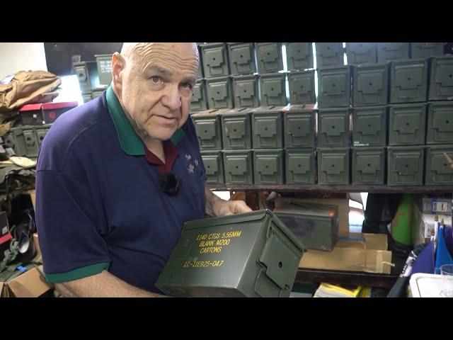 Brian talking about .50 and .30 Caliber Ammo Cans