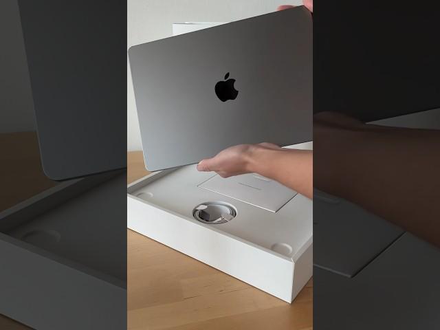 Unboxing the new Mac book Air m2, Space grey color #unboxing #shorts #