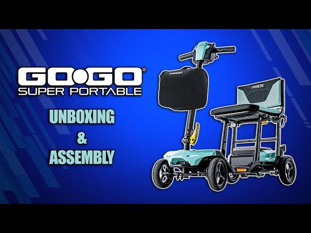 UNBOXING & ASSEMBLY | GoGo Super Portable Folding Scooter by Pride Mobility SC15