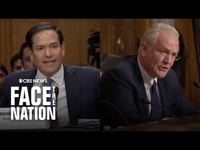 Marco Rubio, Sen. Chris Van Hollen have heated exchange over deportations