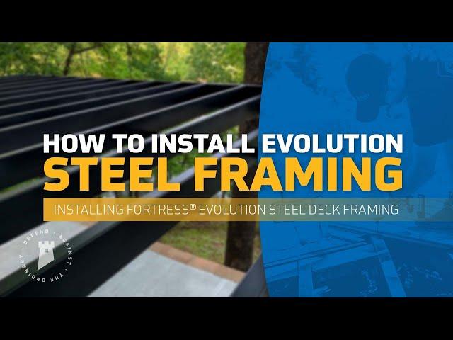 How to Frame a Deck With Steel | Fortress Evolution Steel Deck Framing