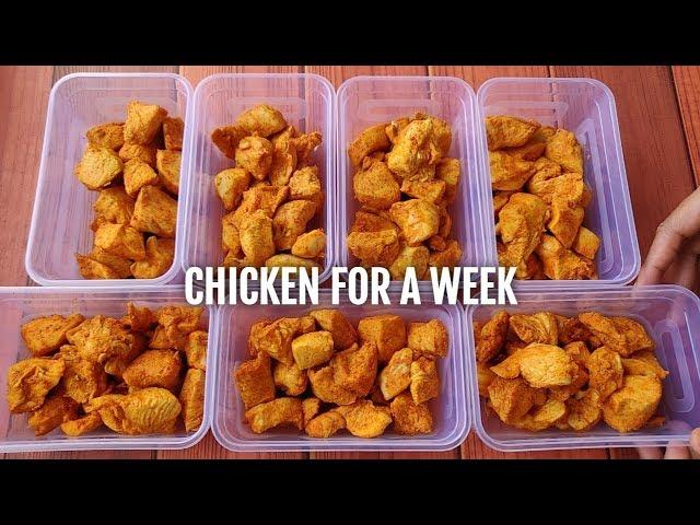 How to cook chicken for a week | Chicken for gym diet !! ( PREPARING + STORING ) 