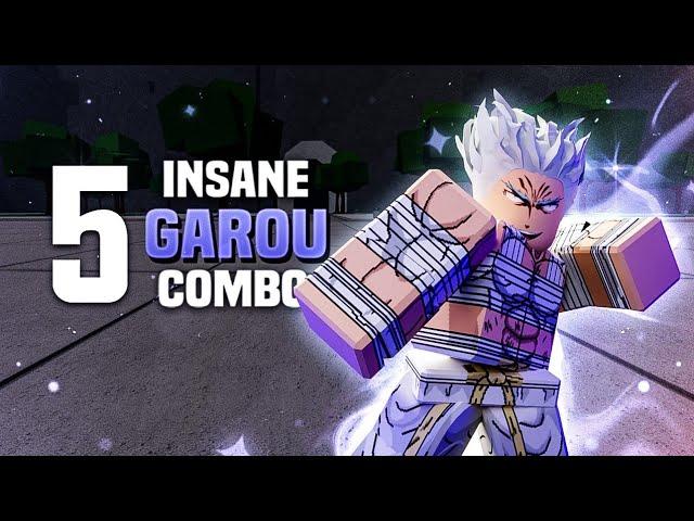 5 INSANE GAROU COMBOS | The Strongest Battlegrounds #robloxsaitamabattlegrounds