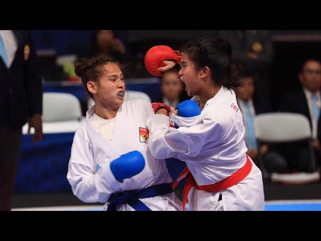 FINAL Ceyco Georgia (INA) VS Lim Jamie Christine (PHI) Sea Games Female Kumite +61 Kg