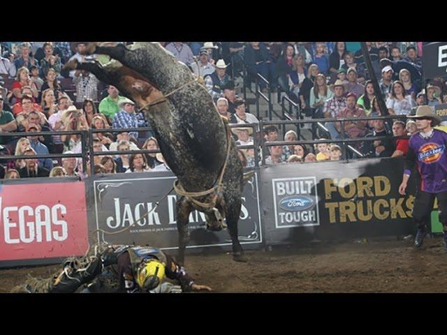 WRECK: Luke Snyder sustains a concussion (PBR)