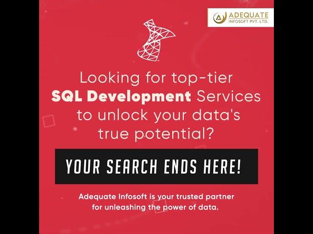 Looking for top-tier SQL Development Services to unlock your data's true potential?#sql #development