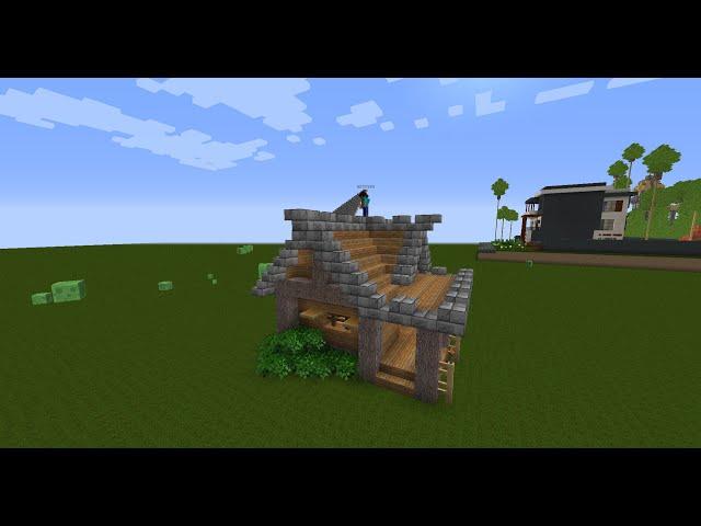 Постройка: Библиотека #minecraftbuilding