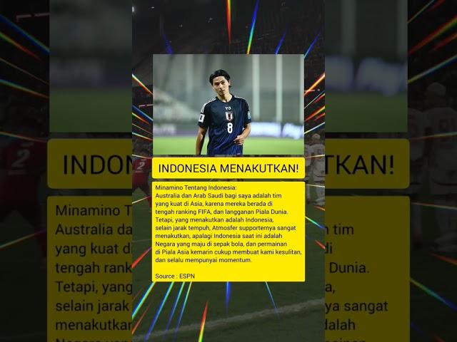 Minamino : Indonesia Menakutkan‼️