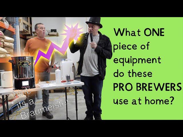 Do PROFESSIONAL brewers still HOMEBREW? (Answer: Yes. Yes they do).