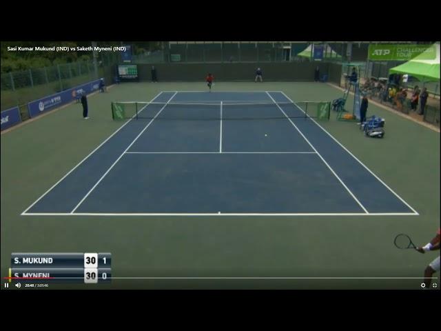 Mukund Sasi Kumar Vs Saketh Myneni: Busan Challenger R1