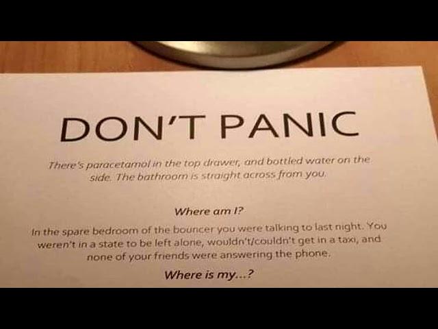 DON'T PANIC