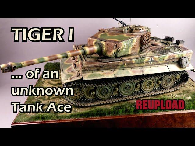 Repainting a 1/16 Scale TIGER I Tank for presentation on a diorama display