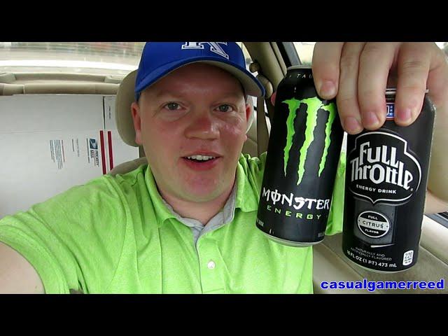 Reed Reviews Monster vs Full Throttle Taste Test