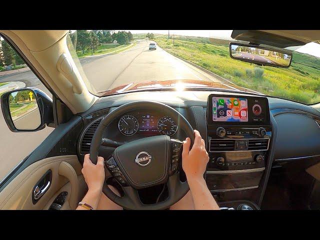 2023 Nissan Armada Platinum - POV Test Drive (Binaural Audio)