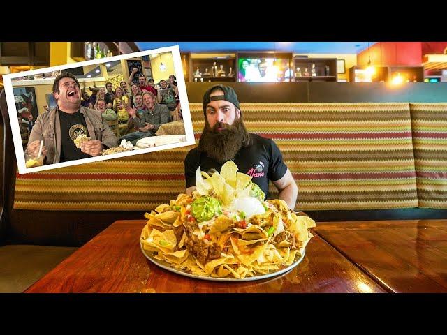 ATTEMPTING THE 'MOUNT NACHEESMO' CHALLENGE FROM MAN V. FOOD! | BeardMeatsFood