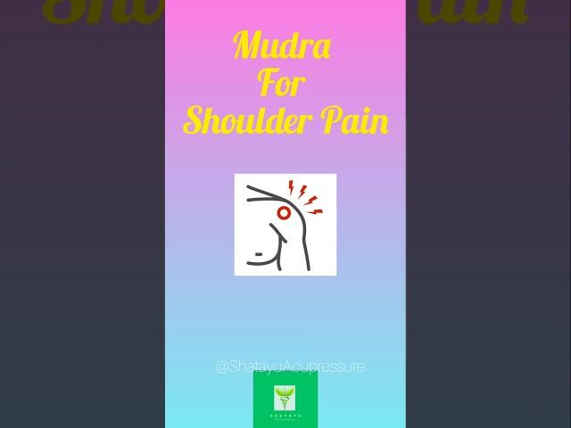 Mudra for shoulder pain #yoga #mudra #shorts