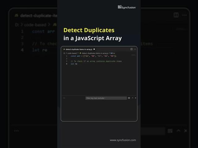 Detect Duplicates in a JavaScript Array