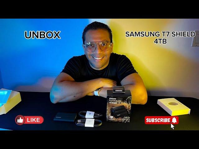 UNBOXING - SSD SAMSUNG T7  SHIELD 4TB  NEGRO - (ESPAÑOL) EL DISCO DURO MAS RAPIDO DE TODOS