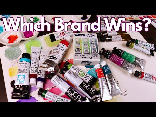 Which watercolor brand is the best? Comparing seven different brands!