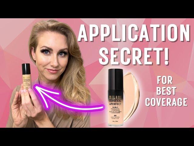 Get a Flawless Complexion in One Simple Step with Milani's 2-in-1 Foundation Concealer - Watch Now!