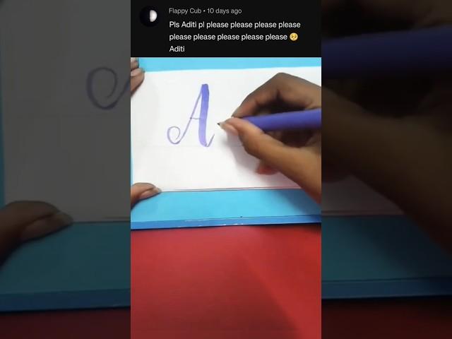 This One's For Aditi...️️ Who's next???#art #trending #brushpen #calligraphy