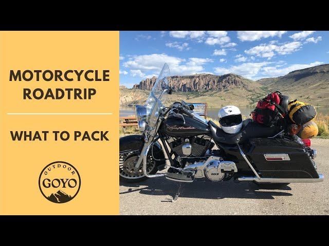 Motorcycle Roadtrip Tour - WHAT TO PACK