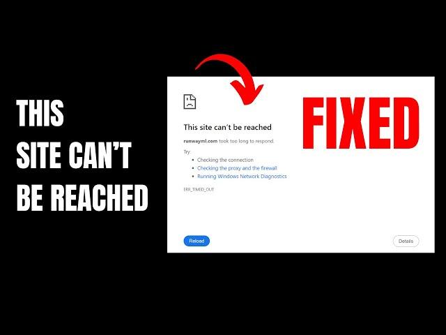 How to Fix This Site Can't be Reached Error | This Site Can't be Reached Problem Solved