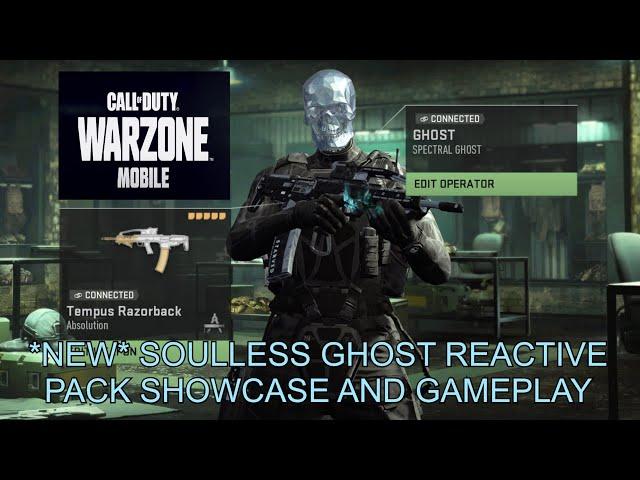 *NEW* REACTIVE PACK SOULLESS BUNDLE SHOWCASE! Spectral Ghost | Warzone Mobile Multiplayer Gameplay