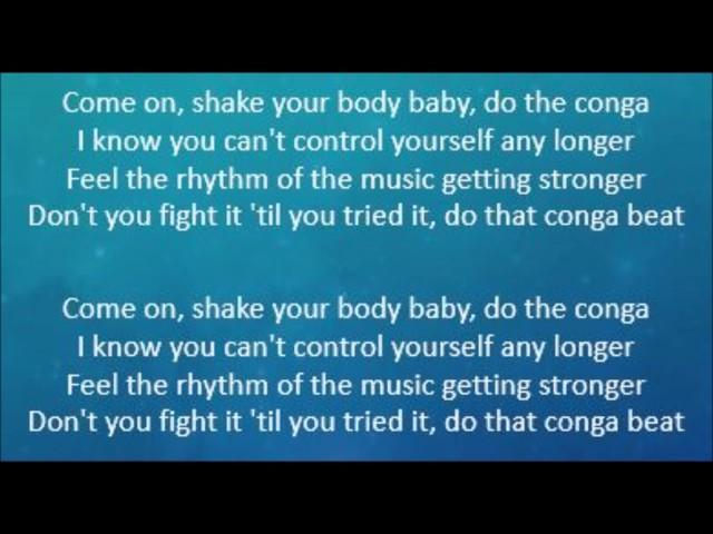 Conga - Gloria Estefan (Lyrics)