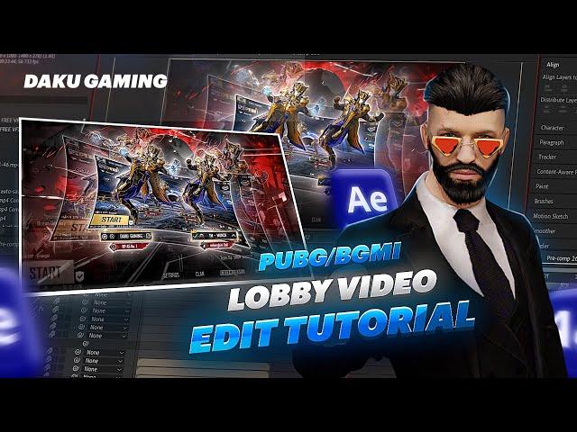 PUBG/ BGMI Lobby Video Edit Tutorial  - DAKU GAMING