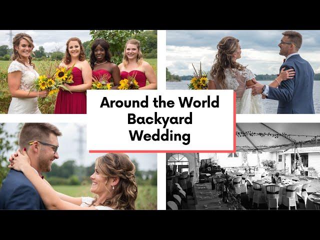 Around the World Backyard Wedding - Citizen of the World Kathleen Parisien and Ilya Shifrin