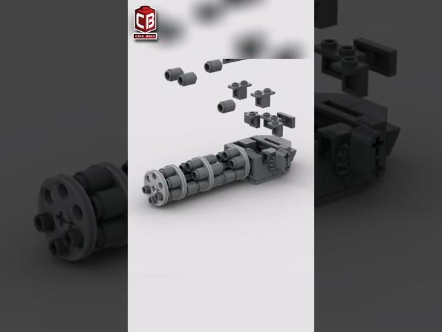 LEGO Gatling Gun Building Animation