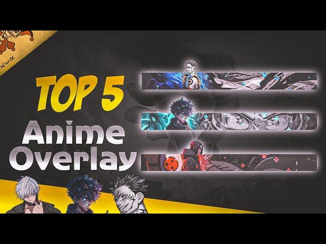 FREE ANIME STREAM OVERLAYS PACK || OVERLAYS